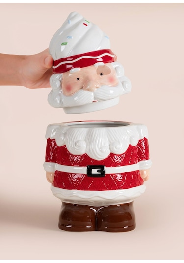 The Mia Yılbaşı Kurabiye Kavanozu 16x15x28 Cm Çok Renkli