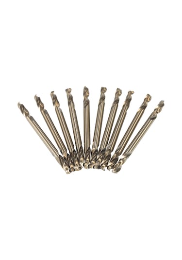 Kangvka 10 Adet M35 Hss Kobalt İçeren 1/8" Çift Uçlu Matkap Ucu Seti 48mm Uzunluk, Saklama Kutusu İçerir