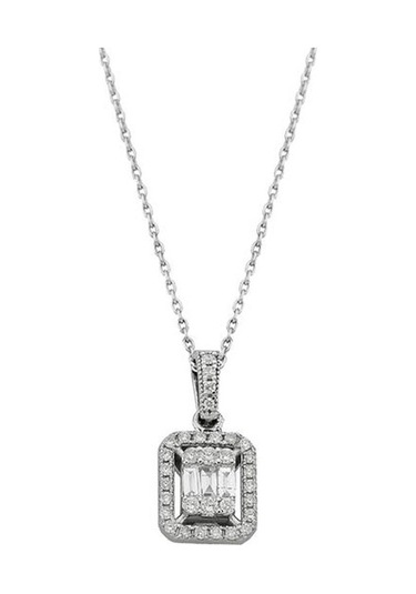 Pirnus Diamond Baget Kolye 14 Ayar Altın Gramı : 2.25