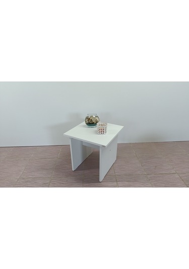 KOBİÇ OFİS SEHPASI 45X45X45 CM  (BEYAZ)