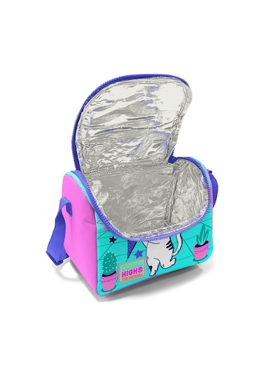 Coral High Turkuaz Pembe Dondurmalı Kedi Isı Yalıtımlı Beslenme Çantası - Kız Çocuk