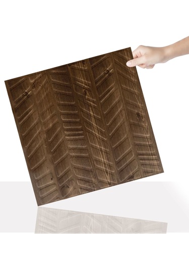 3 Boyutlu Duvar Paneli Kabartmalı Kılçık Desen Pvc 41x41 Cm/ 6 Adet /1 M² Antik