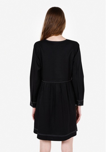 Colins Regular Fit Kadın Siyah Elbise Cl1072482 Q1.v1 Blk Siyah