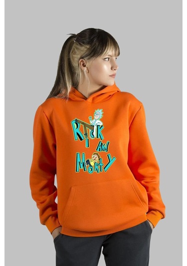 Be Happy Baskılı Kapüşönlü Sweatshirt Füme