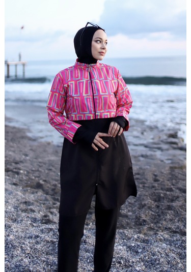 Tam Kapalı Tesettür Mayo Hale R2504 Hale04