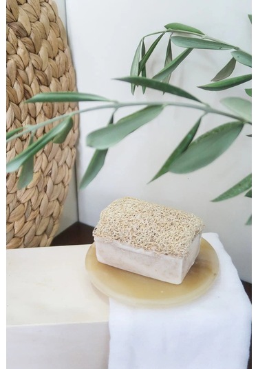 Doğal Kabak Lifli Kaymaklı Sabun 120 Gr Üçlü Set