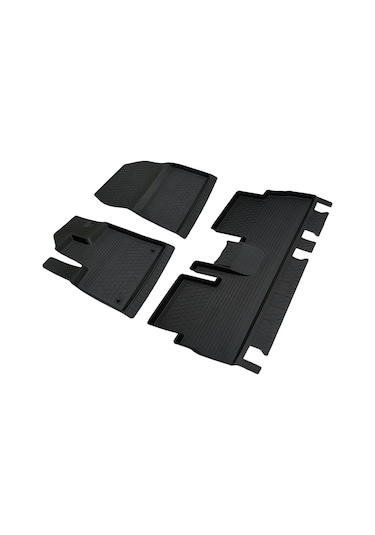 Opel Combo 2019- 4D Paspas Araca Özel Kenar Bariyerli Kauçuk A+ Siyah