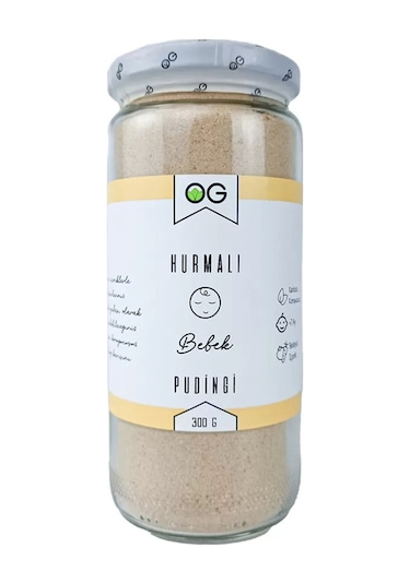 OG natural Hurmalı Bebek Pudingi 300 Gr 7 Ay
