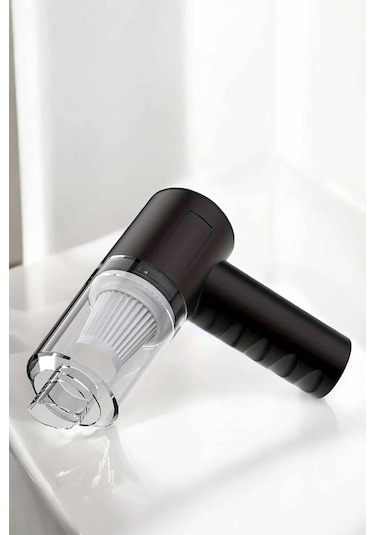 Üflemeli Güçlü Vakumlu Ev Ofis Araç Süpürgesi El Süpürgesi Şarjlı