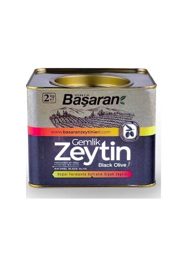 Başaran Gemlik Yağlı Süper Siyah Zeytin 2 KG