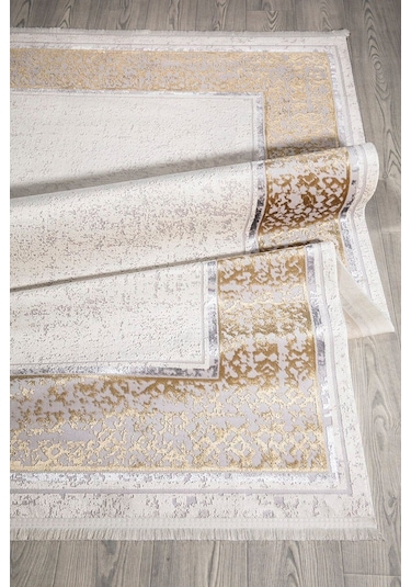 Saraz Halı Bambu Yıkanabilir Trend 1304 Gold