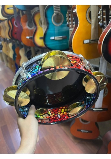 Renkli Zilli Tef - Siyah Mitello Filmli Kod6410