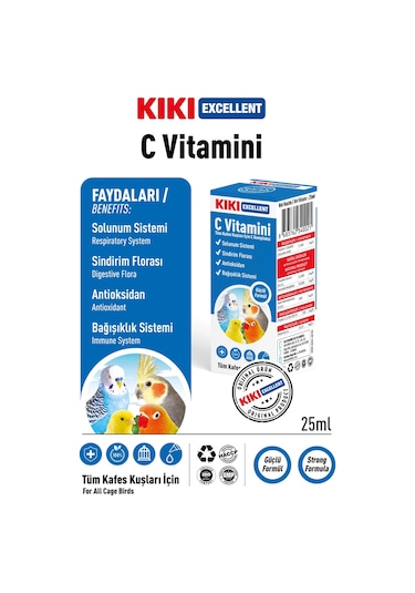 Kiki Excellent Kuş C Vitamini 25 ML