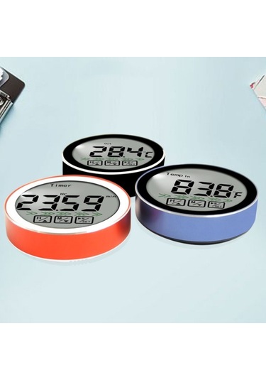 Sones 3'ü 1 Arada Oda Sıcaklığı Ölçümü + Prob Gıda Ölçümü + Geri Sayım Fonksiyonu Çok İşlevli Termometre Siyah