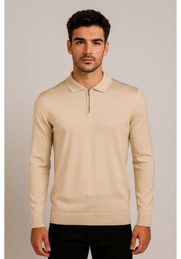 Ncs Jeans Erkek Triko Polo Yaka Bej 3773 Bej