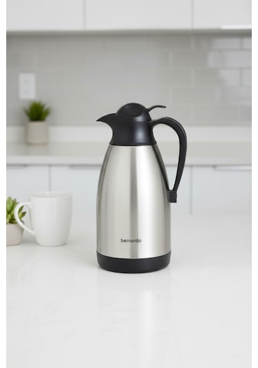 Bernardo Grandio Çelik Termos Inox 2 Litre Gümüş - Gri