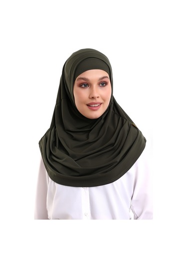 Yetişkin Pratik Eşarp Haki Renk