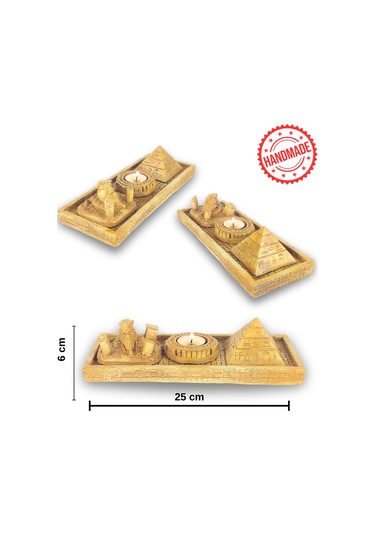 Antik Mısır Sphinx Piramit Çubuk Tütsülük Ve Tealight