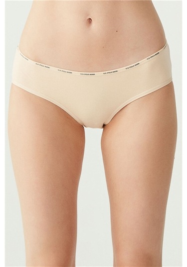 U.s Polo Assn. 67002 Kadın 5 Li Yüksek Bel Slip-siyah&ten&beyaz&ten&beyaz mix color