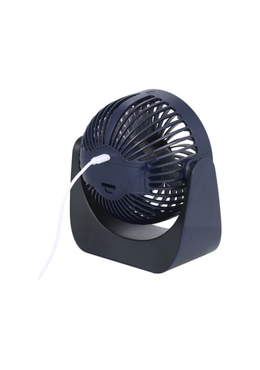 Hangfox Usb Şarjlı Masaüstü Mini Fan - 2000mah Pil İle Süper Sessiz, Taşınabilir Ofis Fani - Mavi