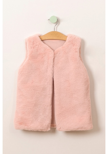Kız Çocuk Peluş Yelek Ylk.2012 Pembe