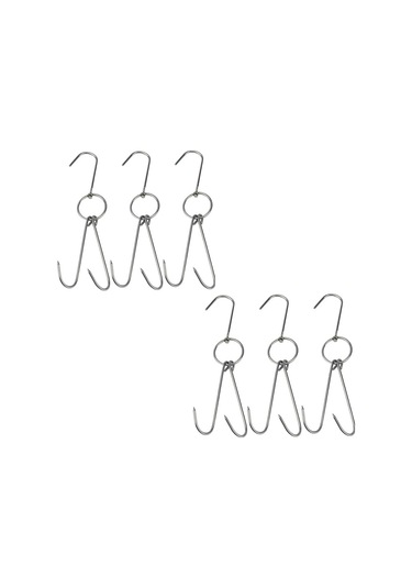 Paslanmaz Çelik Et Kızartma Makinesi Ve Askısı, 9,4 İnç Boyut, 6'lı Paket B