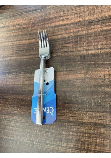 Enashop Paslanmaz Çelik Tatlı Çatalı Seti 12 Adet Klasik Düz Model Inox