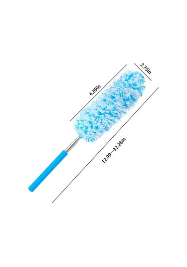 Mufunye Ev Temizliği İçin Elle Tutulan Yıkama Eliyebilen Mikrofiber Elektrostatik Toz Tüpü Mavi