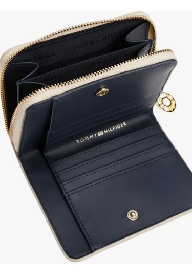 Tommy Hilfiger Th Dıstınct Med Za Kadın Bej Cüzdan Aw0aw17473acı Bej