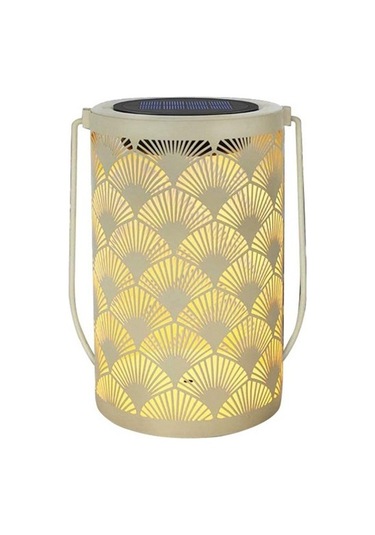 Szypzstore Dekor Için Güneş Fener Işığı - Masa Üstü Fenerler Su Geçirmez Lamba Saplı Süslemeli Asılı Bahçe Işıkları Cqnmtp Beyaz