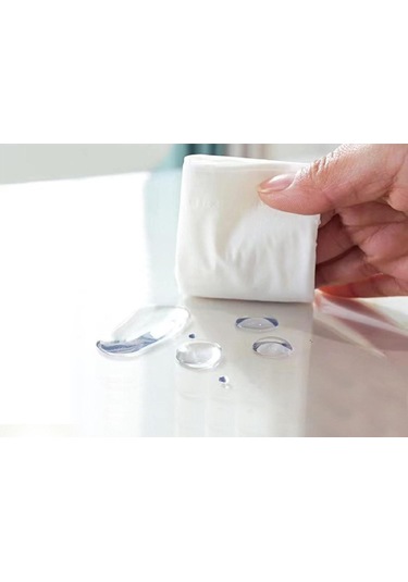 Homyl Pvc Masa Örtüsü Koruyucu Elastik Kenarlı Yemek Takımı Temizlemek