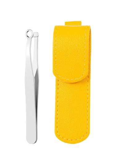 Homyl Vücut Yüz Kaş Için Suya Dayanıklı Burun Saç Cımbız Gümüş