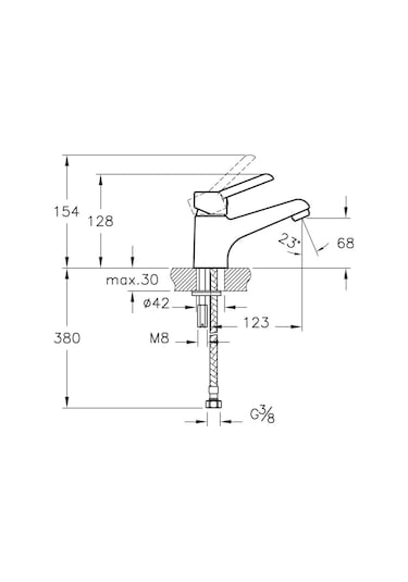 Punto Viva A41044 Lavabo Bataryası Krom