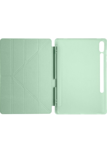Samsung Galaxy Tab S10 Plus Uyumlu X820 12.4 İnç Katlanabilir Kalemlikli Standlı Akıllı Kılıf Kapaklı Kılıf