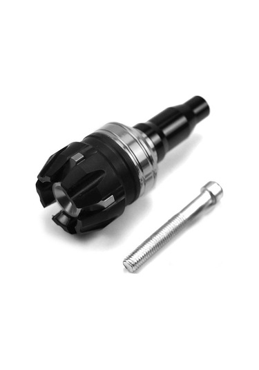 2 Motosiklet Modifikasyon Aksesuarları Alüminyum Alaşımlı Düşme Önleyici Çubuk-siyah