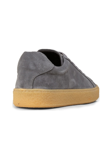Deery Erkek Gri Hakiki Süet Sneaker Ayakkabı - 02018mgrıc04