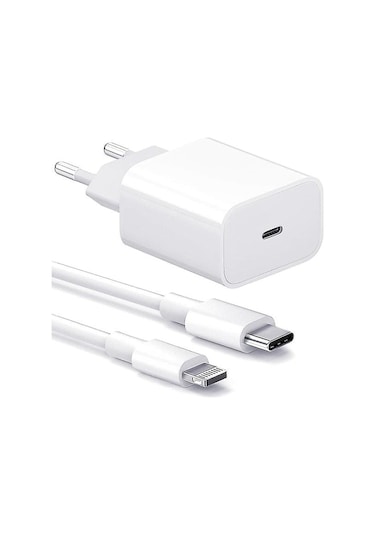 İphone Şarj Cihazı - Hızlı Şarj Cihazı - Adaptör + Kablo 20w Usb-c 2 Adet
