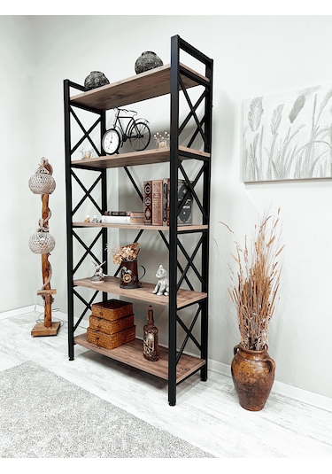 Tanraf Dekoratif Kitaplık 180x90 Atlantik Çam