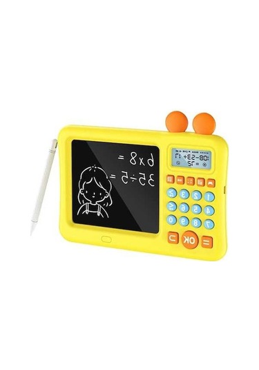 Novahub Suntek Matematik Öğretimi Hesap Makinesi Çocuklar İçin Sarı Renkli Eğitim Ürünü