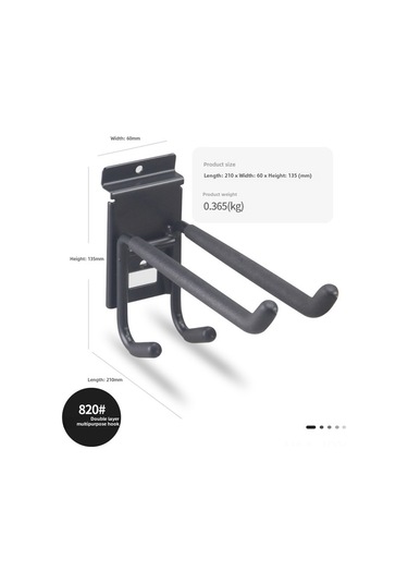 Youmex Çift Katlı Çelik Garaj Demiri: Bisiklet, Süpürge, Bahçe Aletleri İçin Duvarlı Çekici Depolama Kanca 820