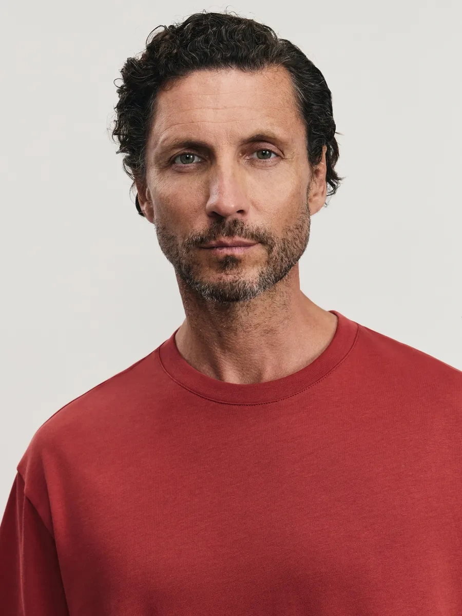 Zarına Pamuklu Temel Oversize Düz Renk Tişört 471320612 Sütlü