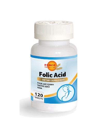 Force Nutrition Folic Acid Folik Asit 120 Tablet