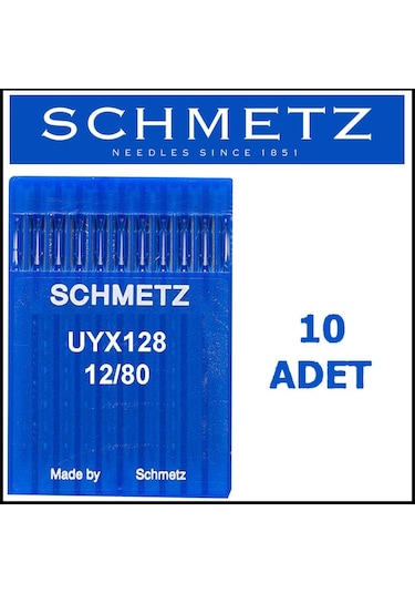 Schmetz Uyx128 Spı Uzun Reçme Makinesi İğnesi 12/80 Numara