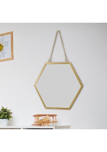 Pazly Yolu Suntek Odası Giyinme Giriş Daire 28,5cmx25cm-altıgen Zu Altın