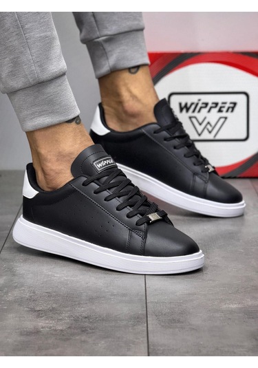 Unisex Sneaker Spor Ayakkabısı Ortopedik Hafif Memory Foam Eva Tabanlı Konforlu Günlük Kullanım Siyah - Beyaz