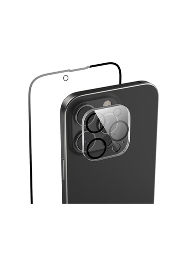 İphone Uyumlu 16 Pro Raptic Temperli Ekran Ve Lens Koruyucu 2'li Set