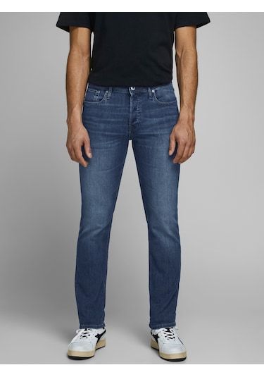 Jack & Jones Erkek Glenn 814 Slim Fit Jean Blue Denim