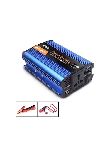 Sones Carmaer 500w Araba Akıllı Çok Fonksiyonlu Dijital Ekran İnvertör Ev Güç Dönüştürücü, Özellikler:24v İla 220v