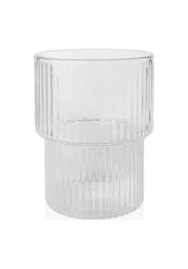 The Mia Çizgili Cam Bardak 150 Ml
