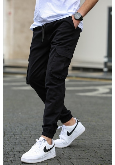 Madmext Madmext Erkek Siyah Kargo Cep Pantolon 5447-siyah Siyah